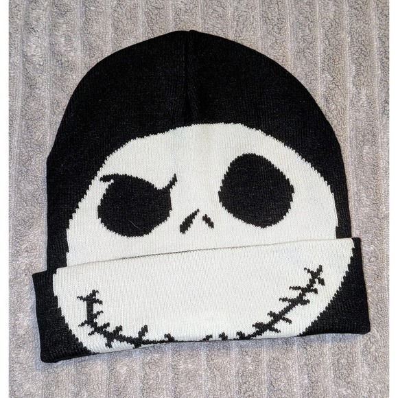 Disney Other - Disney‎ Nightmare Before Christmas Jack Skellington Beanie Hat One Size NWOT